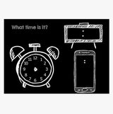 Chalkboard What Time Is It? Placemat 12x17