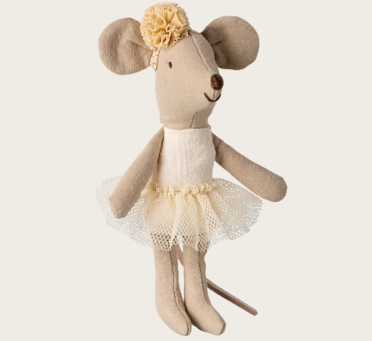 Ballerina mouse, Little sister - Off white