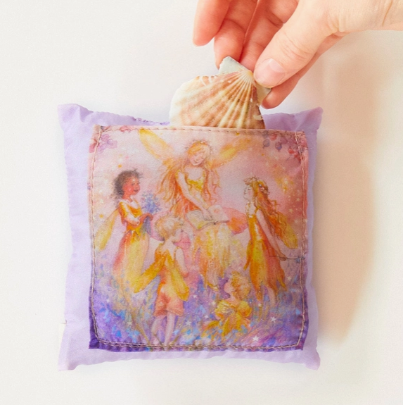 Silk Toothfairy Pillow in Purple