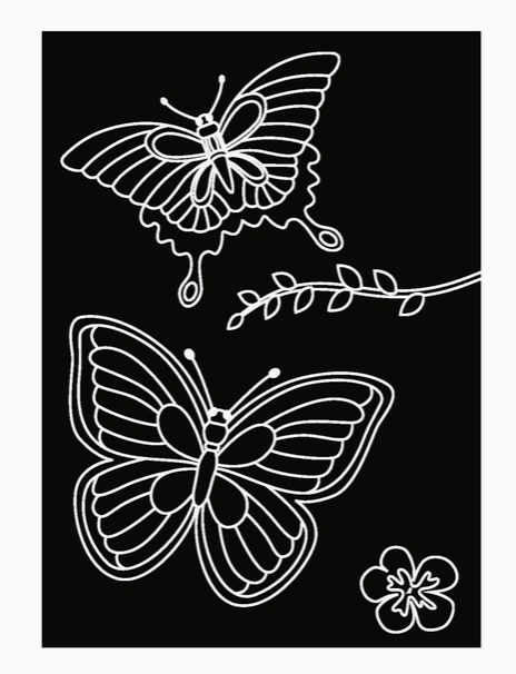 Chalkboard Minimats Princess & Butterfly Coloring Kit