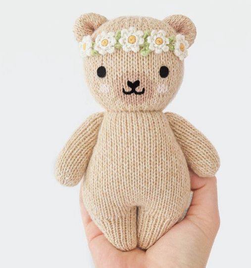 Baby Honey Bear (Ivory Floral)