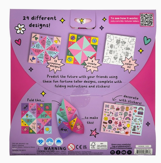 D.I.Y. Fortune Tellers Activity Kit - Set of 24 Designs