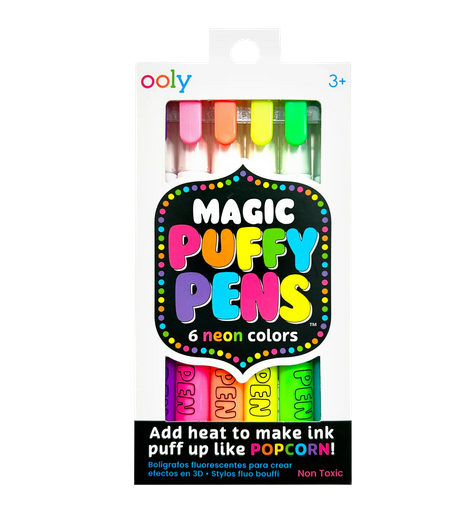 Magic Neon Puffy Pens