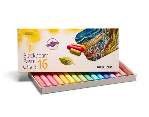 Blackboard Pastel Chalk 16 Col. Assorted