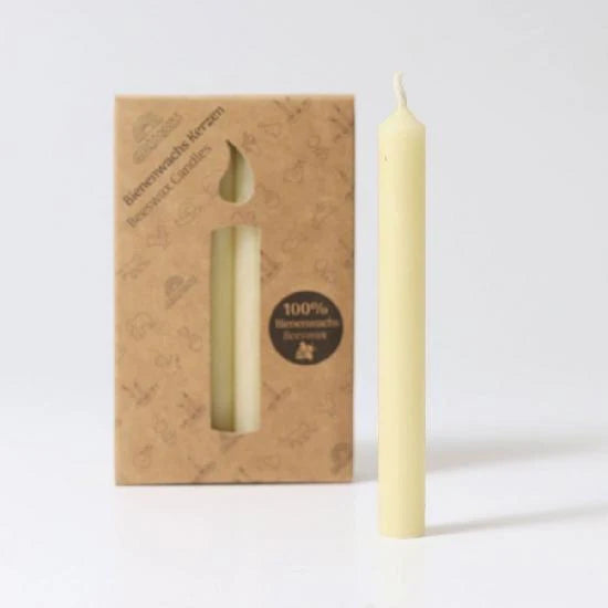 Candles 10% Beeswax, Cream