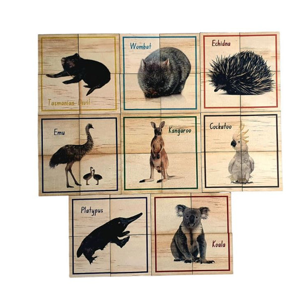 8 Australian Animals Puzzle - 32 Pcs