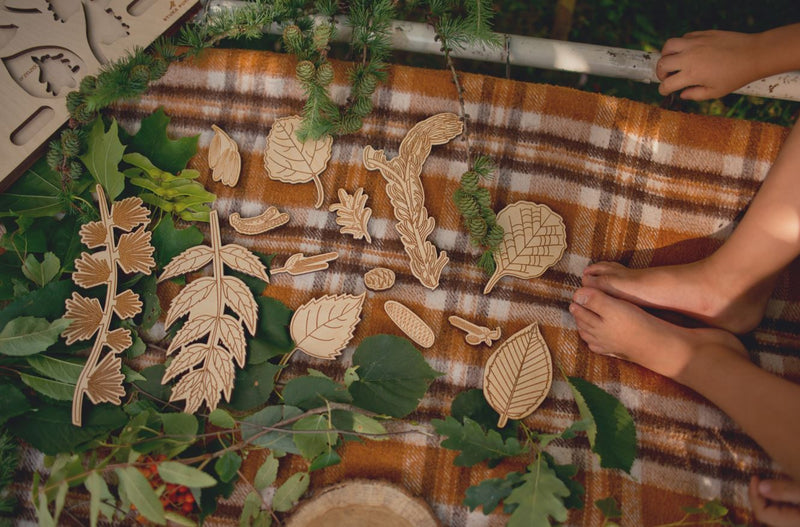 Leaf Wooden Puzzle 2 - (21 elements)