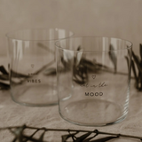 Set of 2 drinking glasses-Mood
