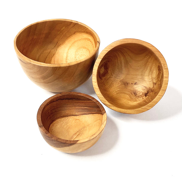 Wood Baby Bowls 3pcs