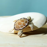Wooden Turtle (Green or Brown