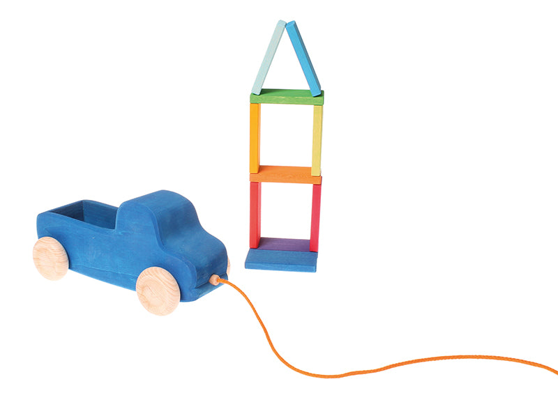 Pull Along Truck, blue