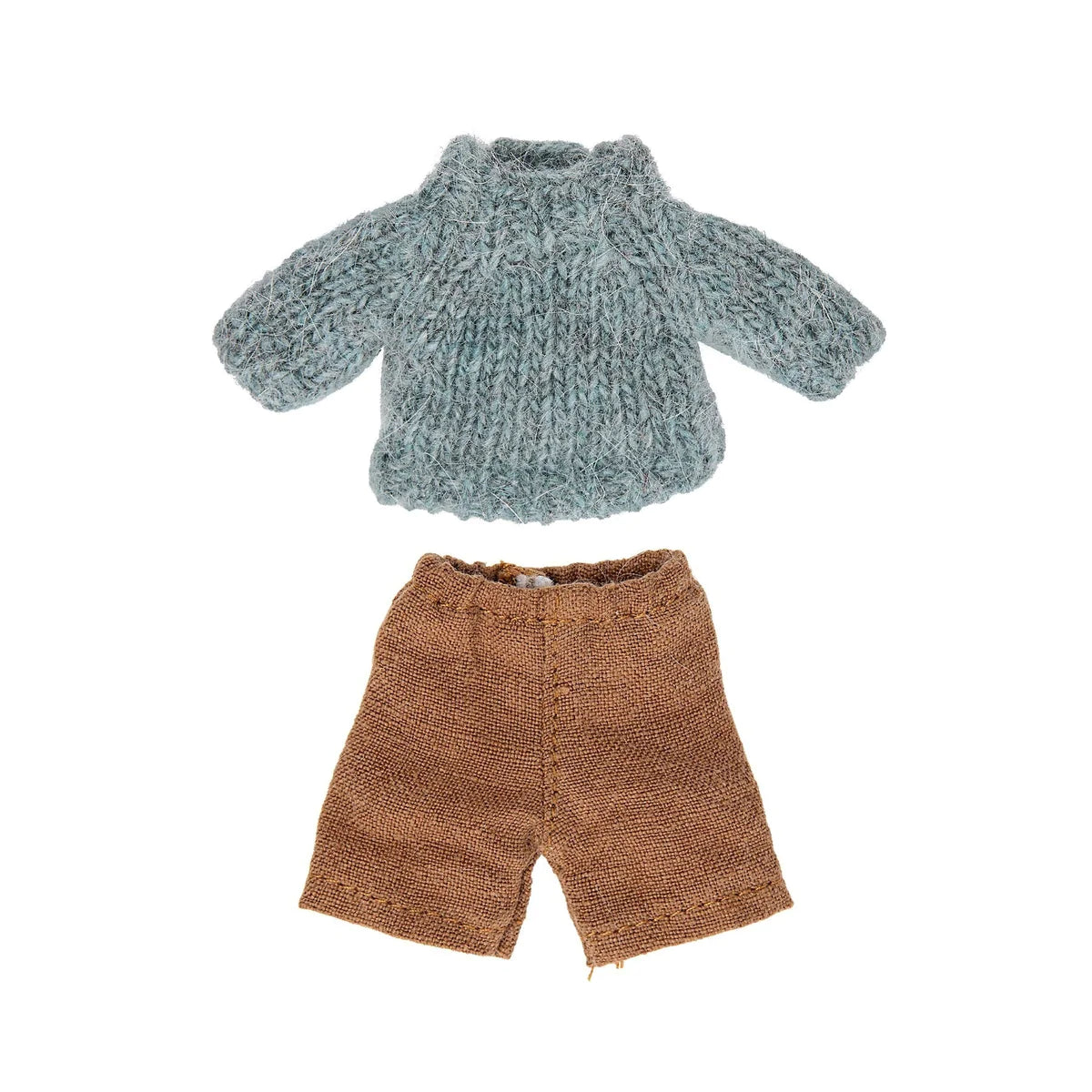 Knitted sweater and pants for big brother mouse