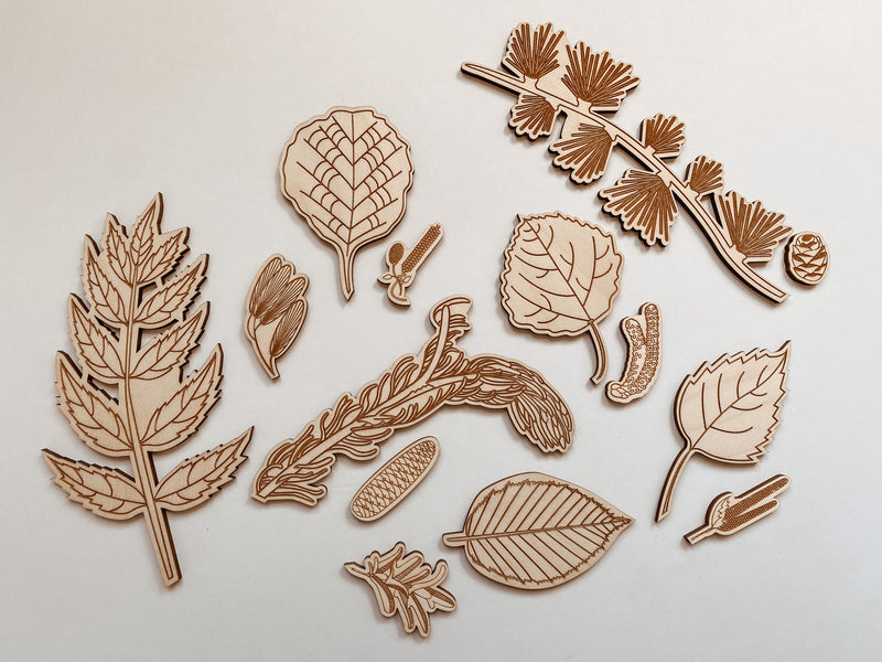 Leaf Wooden Puzzle 2 - (21 elements)