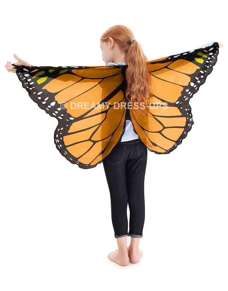 Orange Monarch Butterfly Fantasy Wings