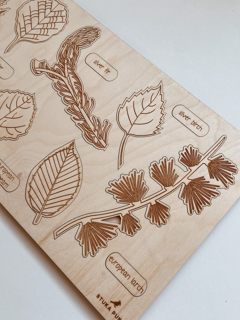 Leaf Wooden Puzzle 2 - (21 elements)