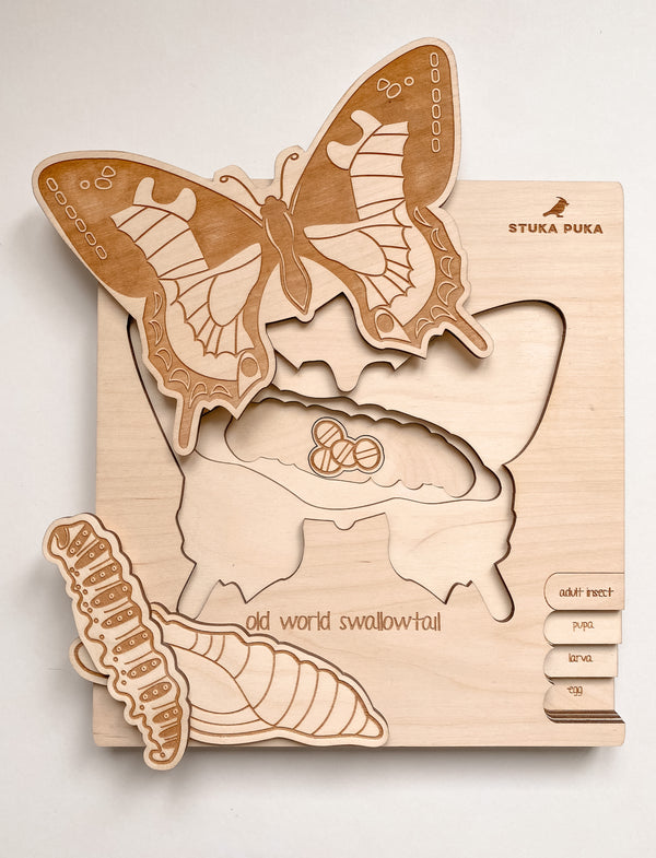 Butterfly’s life wooden puzzles
